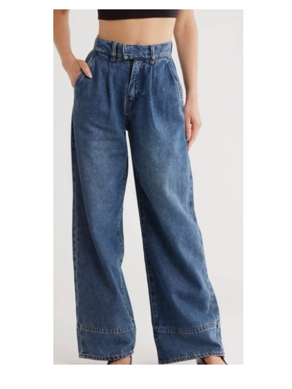 Habitual Wide-Leg High-Waist Denim Jeans In Blue